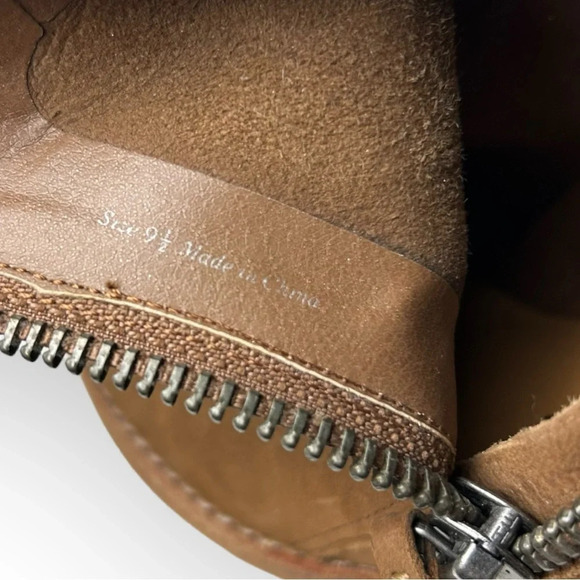 Dolce Vita Jaeger Teak Brown Nubuck Booties 9.5 - Picture 6 of 7